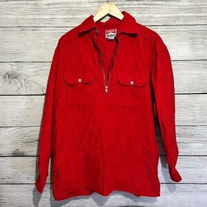 Vintage Marlboro Corduroy Long Sleeve Quarter Zip Shirt S